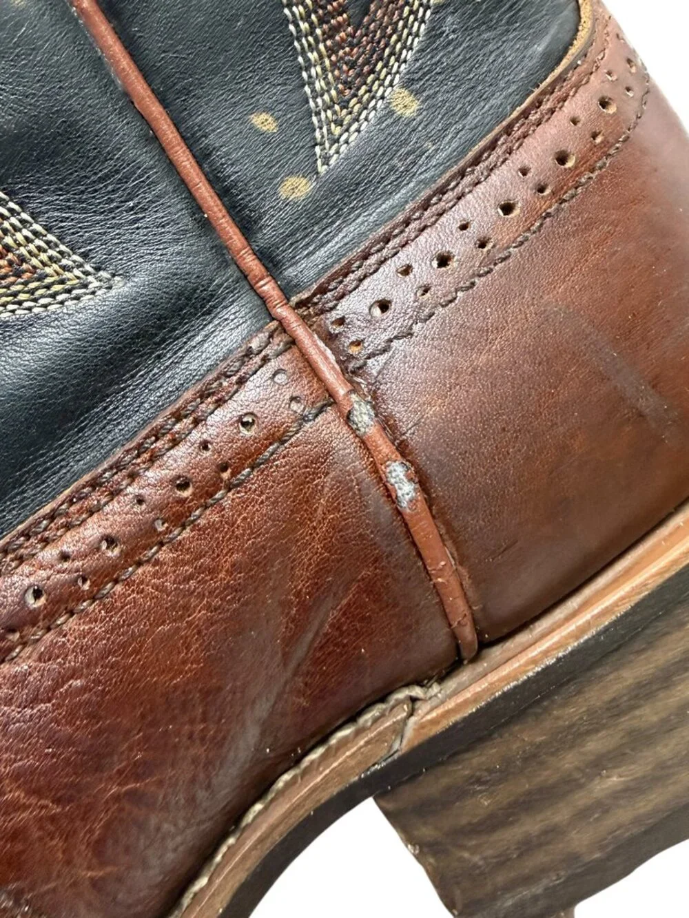 Ariat Heritage Stockyard Leather Western Cowboy Boot men's 11 D - Picture 7 of 16
